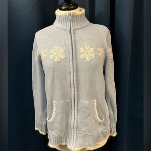 ❄️ Winter Blue Knit Snowflake Sweater ❄️